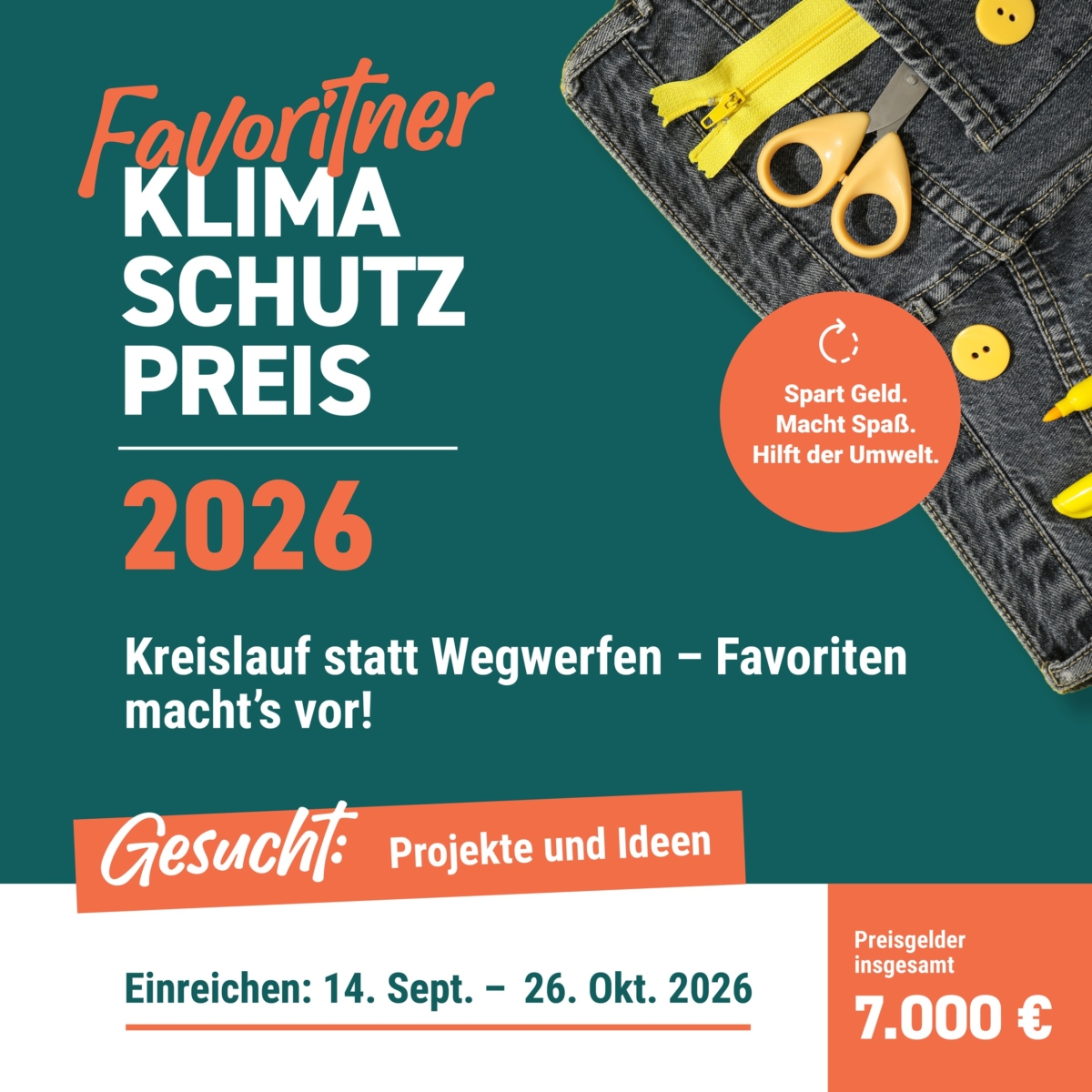 Favoritner Klimaschutzpreis 2026
